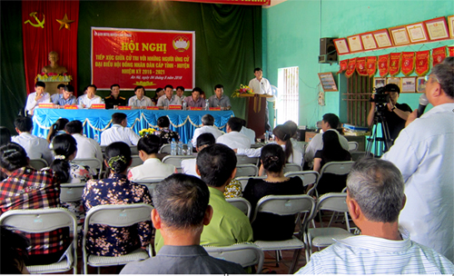 MTTQ huyện Lạng Giang tổ chức hội nghị tiếp xúc cử tri thực hiện quyền vận động bầu cử của những...
